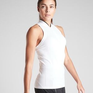 Athleta Seamless Momentum Polo Tank Top; Women’s Size Small
